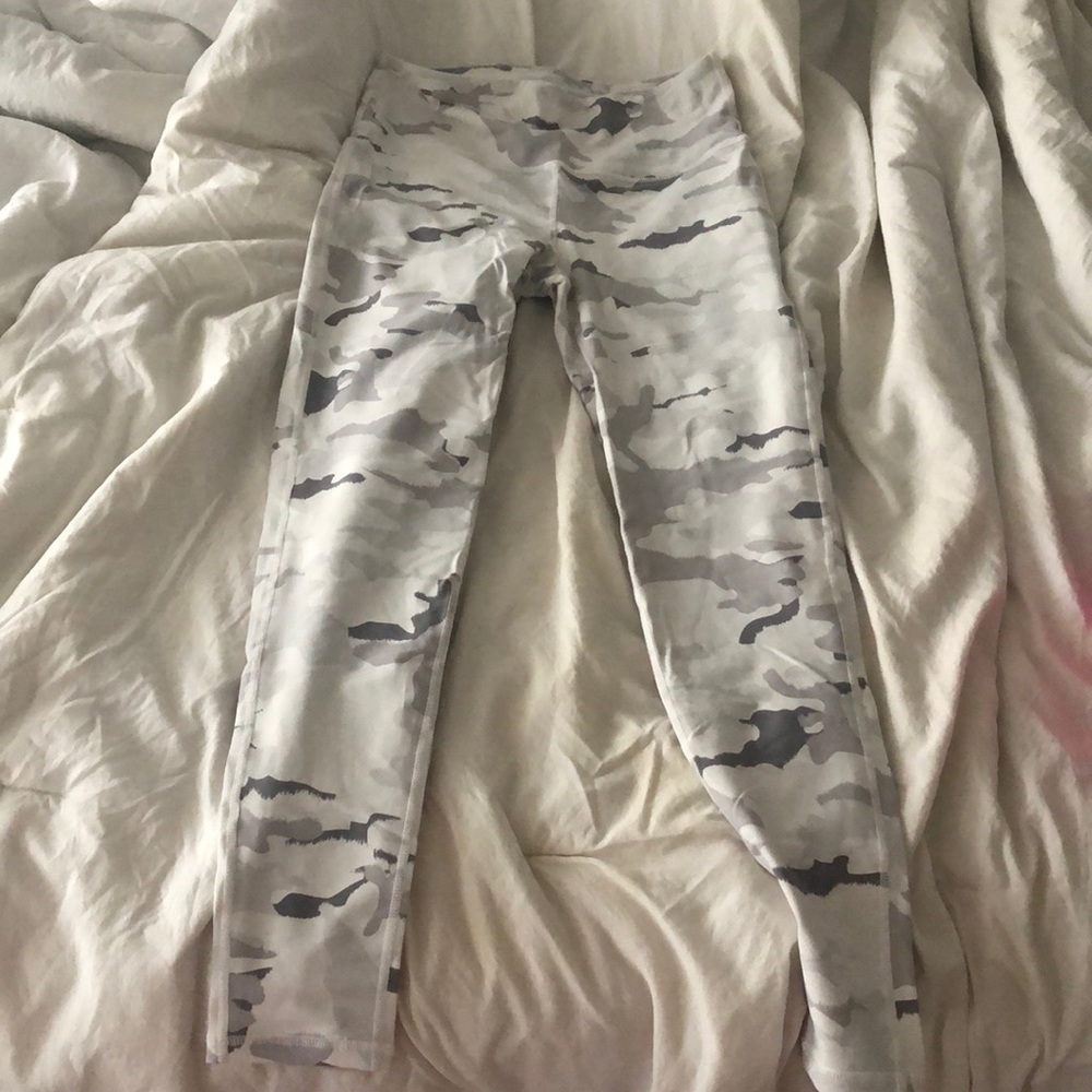 White Camo Mono B Leggings